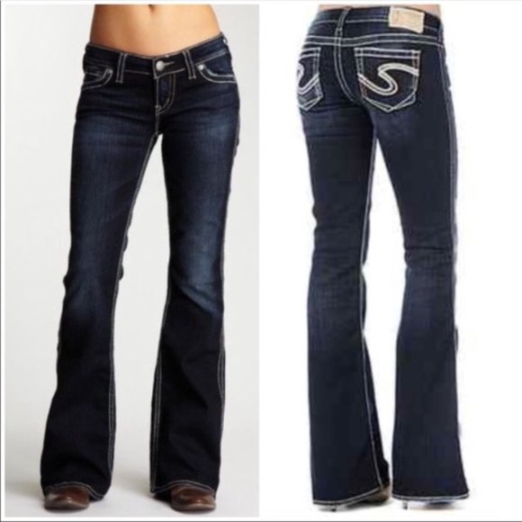 Silver Jeans Denim - Silver Frances 18” Bootcut Jeans -  33/37 Women's - Wear with Heels or Boots!